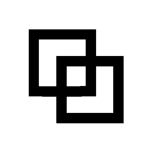 Symbol für Square Dance, zwei überlappende Quadrate Symbol für Square Dance, zwei überlappende Quadrate